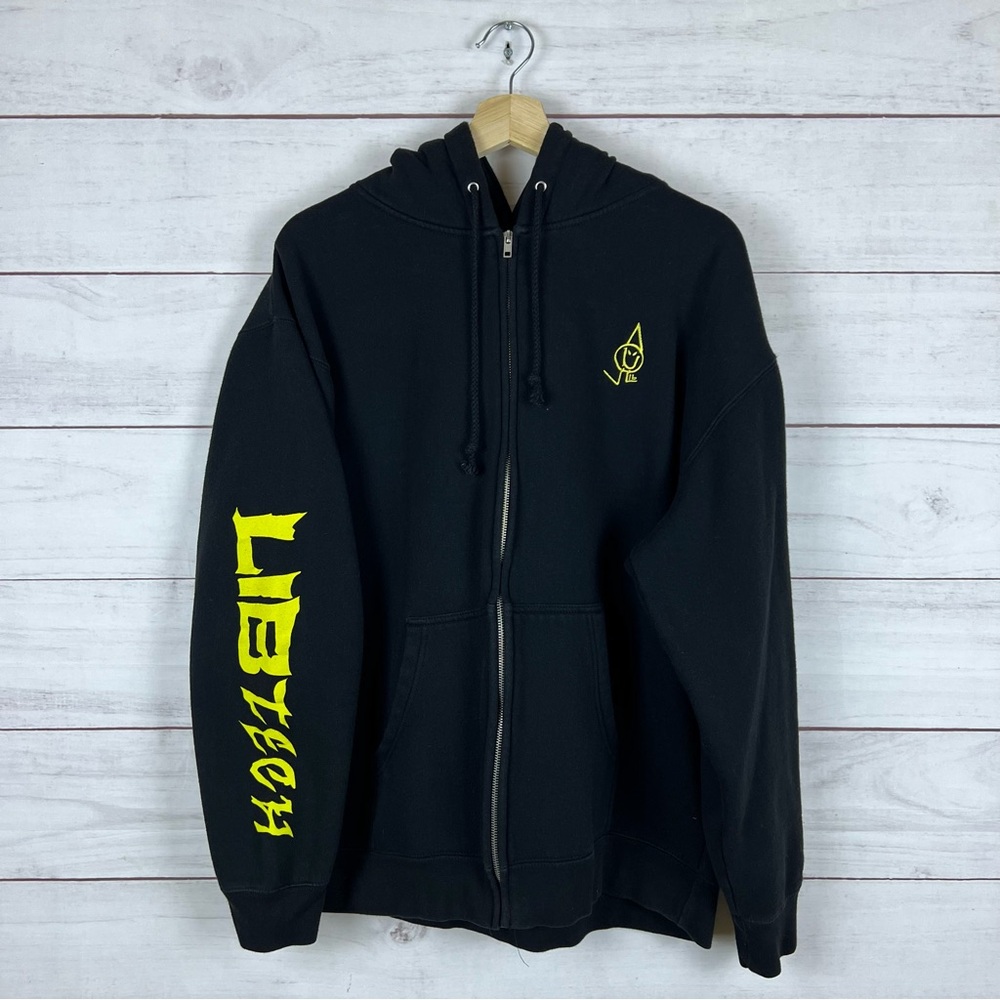 RARE Vintage Y2K LIB Tech Technologies Snowboard Full Zip Hoodie Large